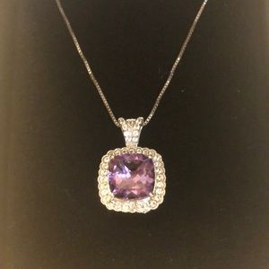 Amethyst Pendant Necklace